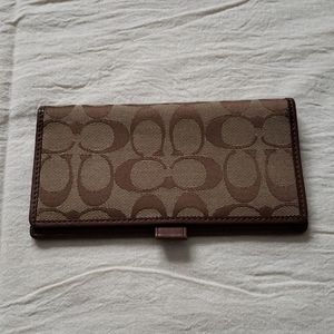 Coach Checkbook Cover